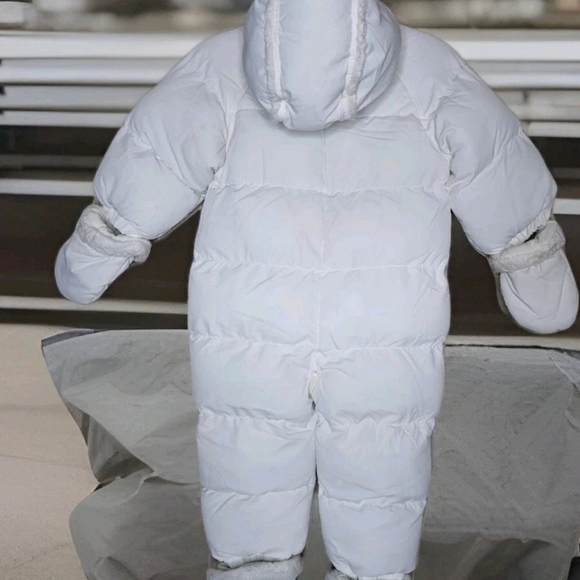 The Children's Place Other - THE CHILDREN'S PLACE Cozy Down Snow 18 Mos Mittens & Feet Covers Fox Fur Trim‎